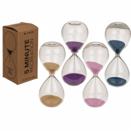 Sanduhr Glas 5 Minuten 12,5 cm