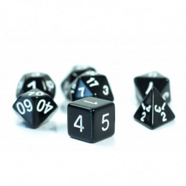 RPG Würfel Schwarzes Set 7...