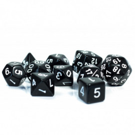 RPG Würfel Schwarzes Set 10...