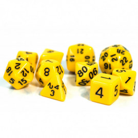 RPG Würfel Gelbes Set 10...