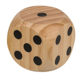 Gigantischer Holz Würfel W6...