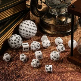 RPG Würfel Weißes Set 15...