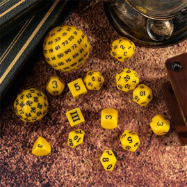 RPG Würfel Gelbes Set 15...