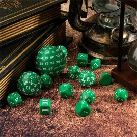 RPG Würfel Grünes Set 15...