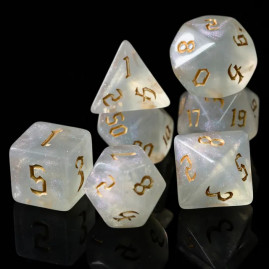 RPG Würfel Dunkles Gold Set...