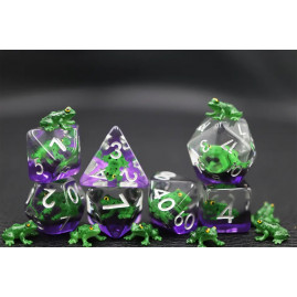 RPG Würfel Frösche Set 7...