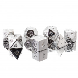 RPG Würfel Silberzähne Set...