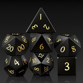 RPG Würfel Obsydian Set 7...