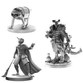 Zufällige graue RPG-Figur...