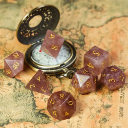 RPG Würfel Quarz Erdbeer...