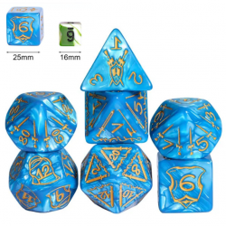 RPG Würfel Eiskrieger Set 7...