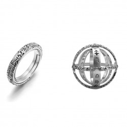 Silberner Ring Beweglicher...