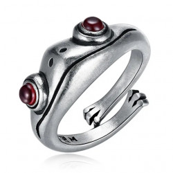 Silberner Ring Frosch des...