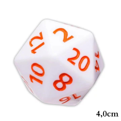 RPG Würfel Weiß-Orange...