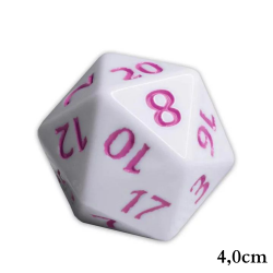 RPG-Würfel Weiß-Lila...