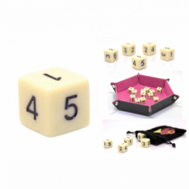 Würfel 1,6 cm RPG Knochen...