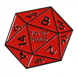 Metall RPG Anstecker DND -...