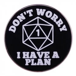 Metall RPG DND Anstecker -...