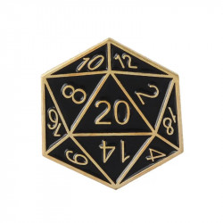 Metall RPG DND Anstecker -...