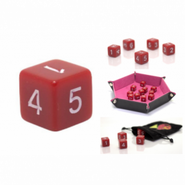 Würfel 1,6 cm RPG Rot...