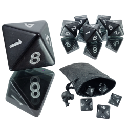 RPG Würfel Schwarze Kość...
