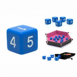Würfel 1,6 cm RPG Blau...