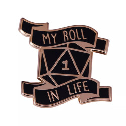 Metall RPG DND Anstecker -...