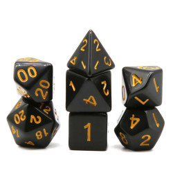 RPG Würfel Schwarz-Gelbes...