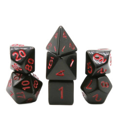 RPG Würfel Schwarz-Rotes...