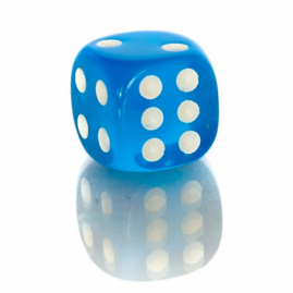 Würfel 1,6 cm RPG Blau...