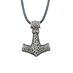 Silberne Halskette Mjolnir...
