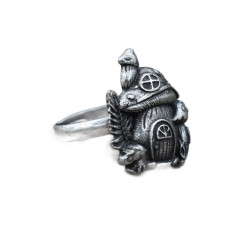 Silberner Ring Pilzring...