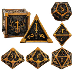 RPG Würfel Goldene Trophäen...