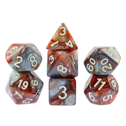 RPG Würfel Silbermine Set 7...