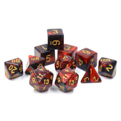 RPG Würfel Blutroter Rubin...