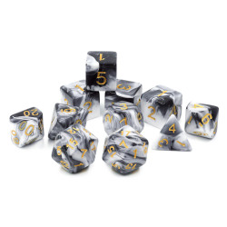 RPG Würfel Marmor Krieg Set...