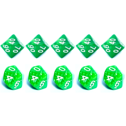 Set 10 Zehnseitige Würfel...