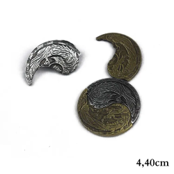 Yin Yang - Silber Gold...