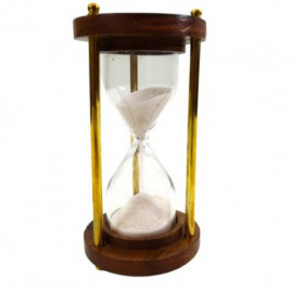 Sanduhr Messing-Holz 1...