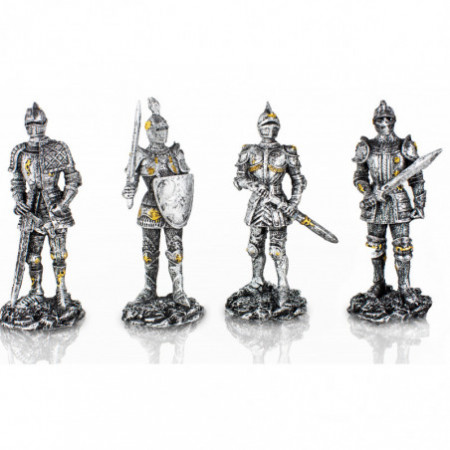 Set 4 Metallfiguren Für RPG...