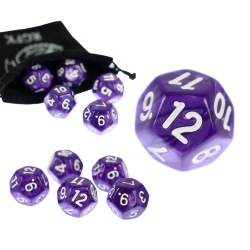 RPG Würfel Magie Halbmond...