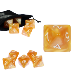 RPG Würfel Goldener Drache...