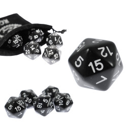 RPG Würfel Schwarze Kości...