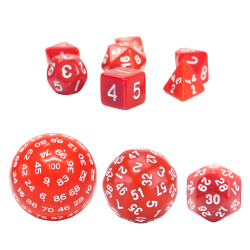 RPG Würfel Rotes Set 10...