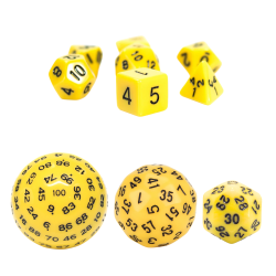 RPG Würfel Gelbes Set 10...