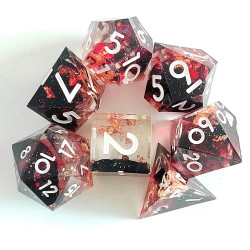 RPG Würfel Blutregen Set 7...