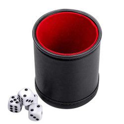 Lederner Schwarz-Roter...