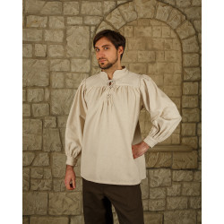 HEMD ANSGAR - BEIGE S LARP
