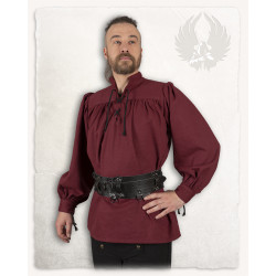 HEMD ANSGAR - BORDEAUX XL LARP