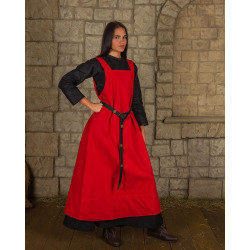 LEINEN SCHÜRZENKLEID...